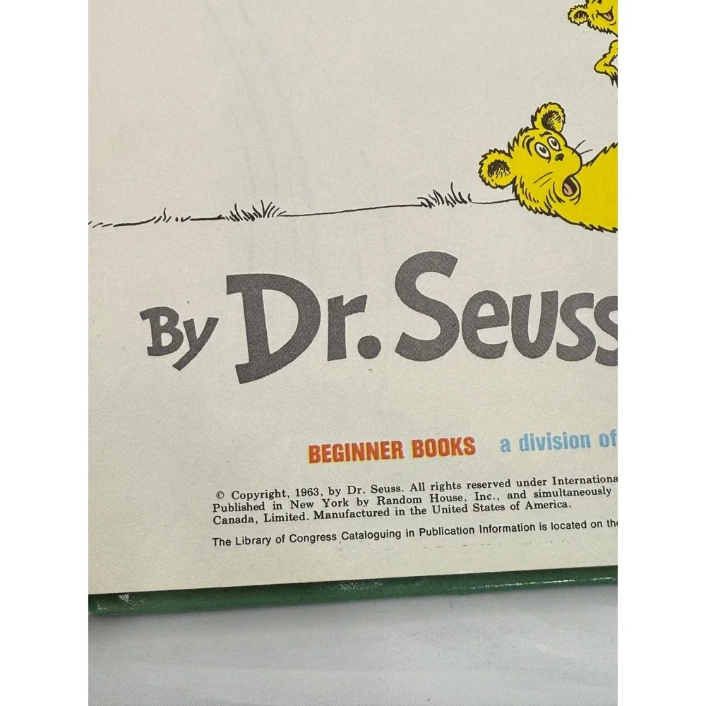 Dr. Seuss Beginner Books Lot: Fox in Socks, Hop on Pop, Go Dog Go1961, 1963,1965